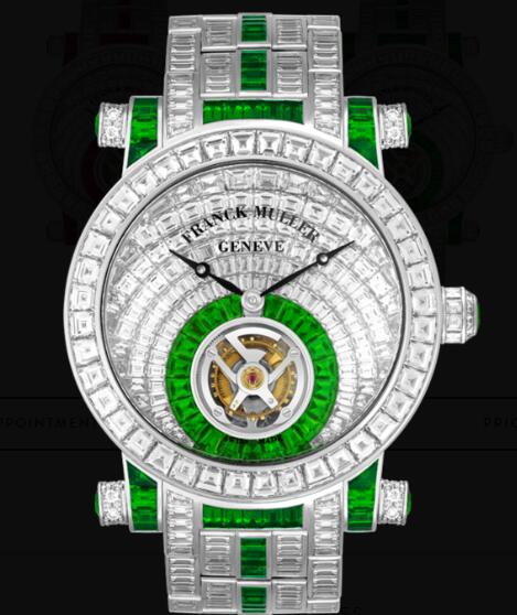Franck Muller Round Men Tourbillon invisible-set baguette diamonds Replica Watch for Sale Cheap Price 7008 T INV C INV E